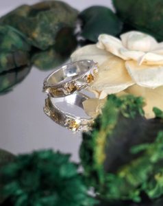 Inel de argint, bijuterie contmporană creată și realizată de mine